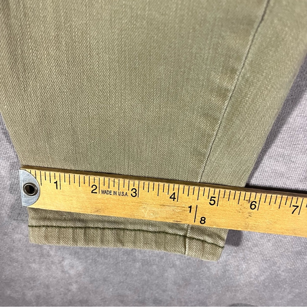 Anthropologie Pilcro Serif Pants Womens 31 Light Green Zip Ankles & Pockets Boho - Picture 9 of 9